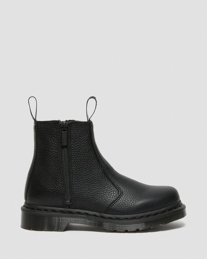 Botines Dr Martens 2976 Cuero Cremallera Mujer Negros | MX 78DFM